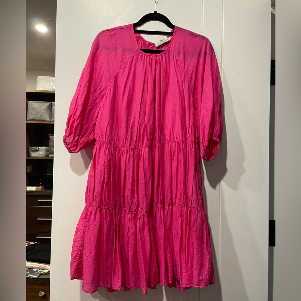 Pink Tiered Dress by Devotion TWINS